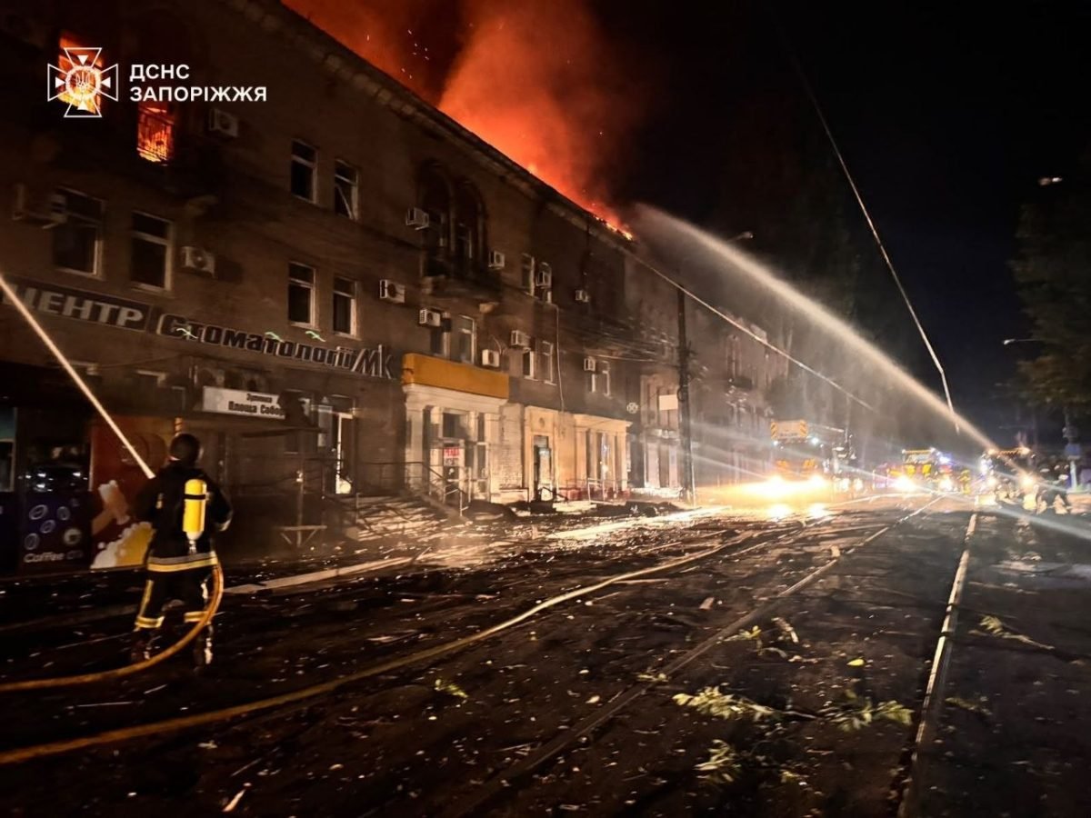 Один загиблий і семеро поранених внаслідок удару БпЛА по Запоріжжю