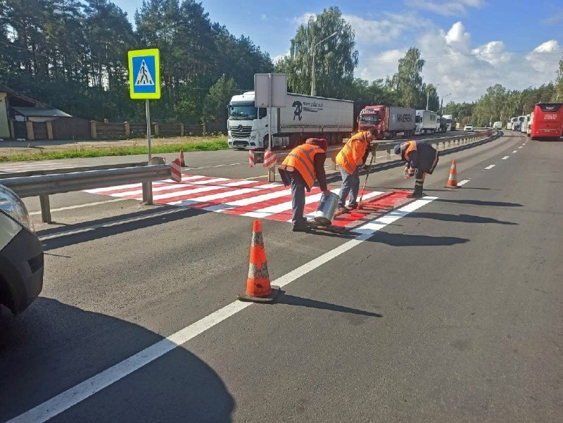 На трасі Київ — Ковель — Ягодин ремонтують ями й оновлюють розмітку